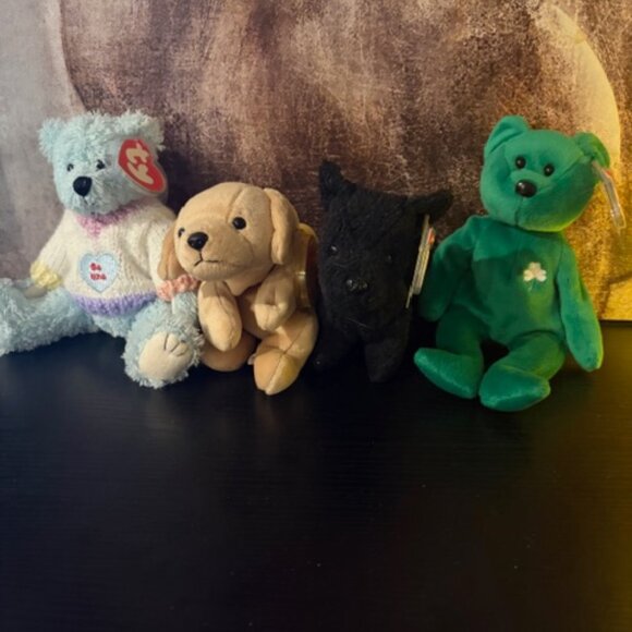 Beanie Baby Lot (4) Total - Picture 2 of 14